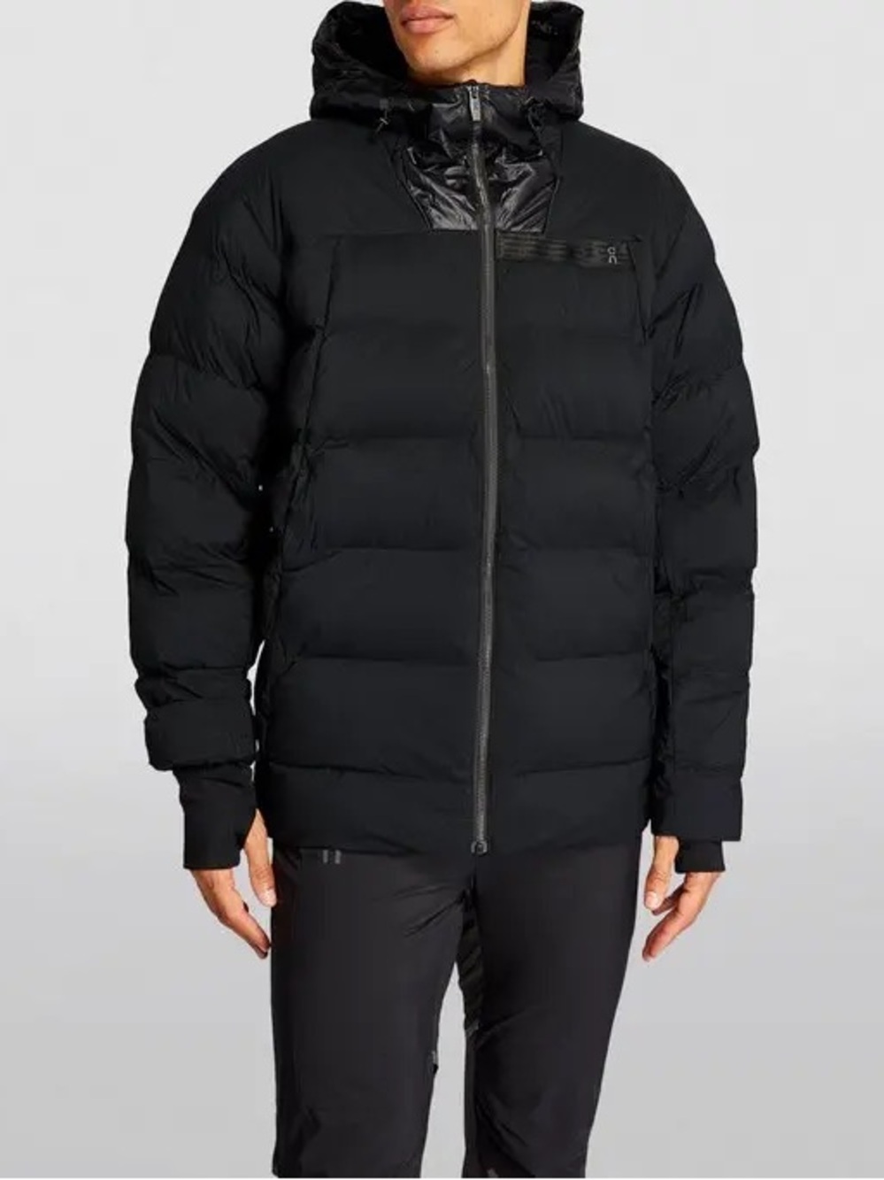 On Black Challenger Jacket
 Men's Black Insulated Hooded Puffer Jacket